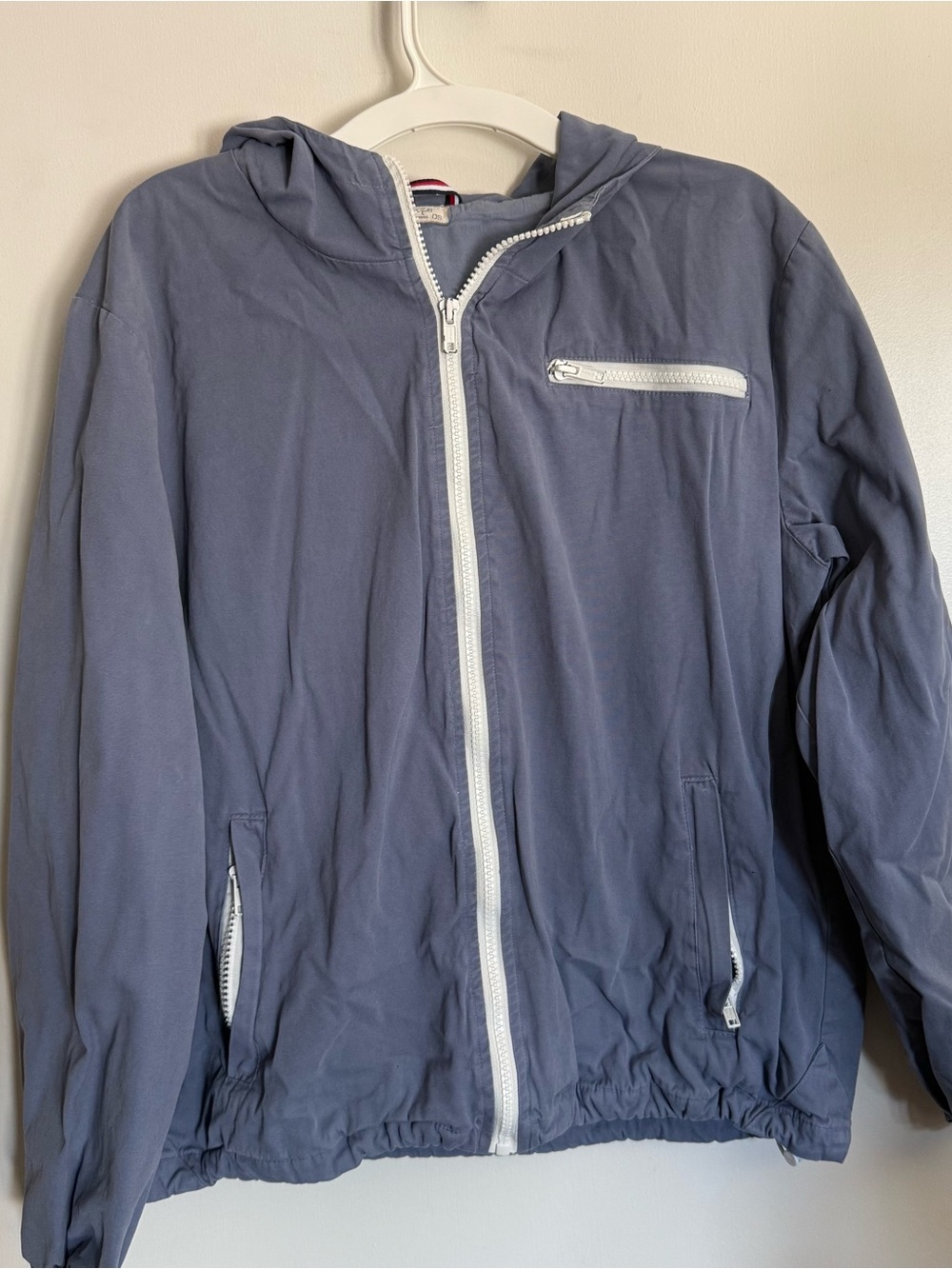 Brandy Melville Light Blue Hooded Zip Jacket